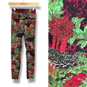 Lululemon Wunder Under Hi-Rise Tight Zen Garden Leggings 4 Yoga Gym Tights EUC